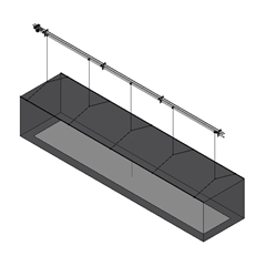 PSS Multi-Sport Cage 4080 - Ceiling-Hung
